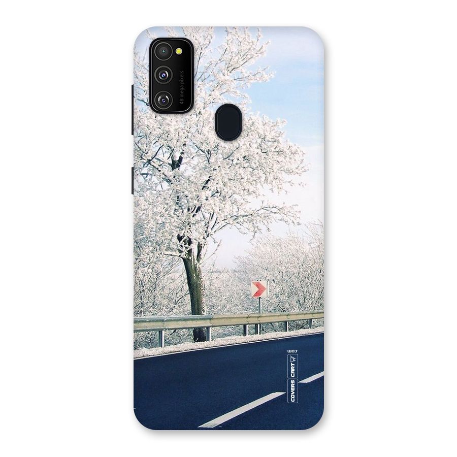 White Snow Tree Back Case for Galaxy M30s