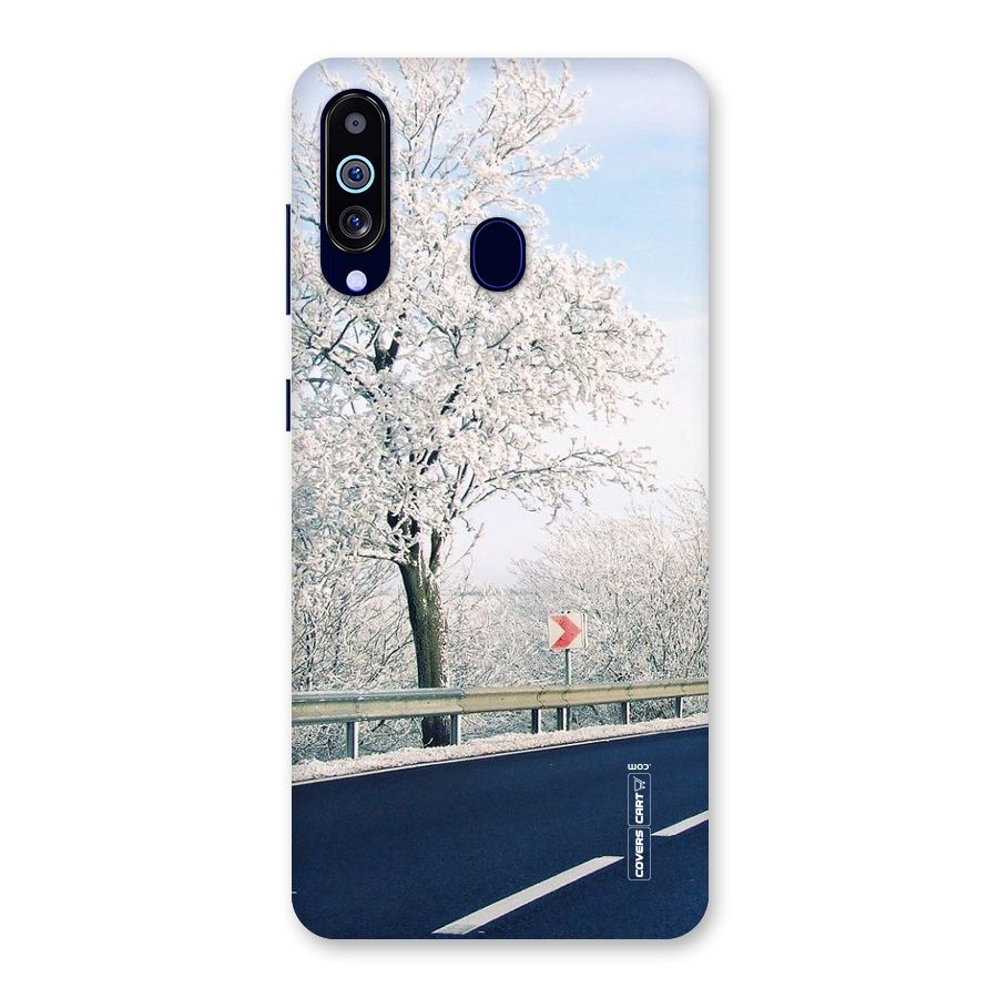 White Snow Tree Back Case for Galaxy M40
