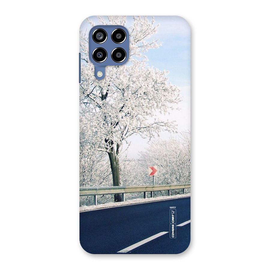 White Snow Tree Back Case for Galaxy M53 5G