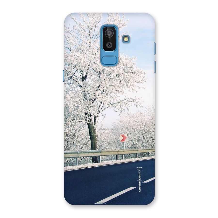 White Snow Tree Back Case for Galaxy On8 (2018)