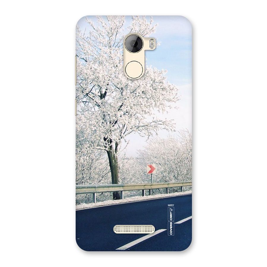 White Snow Tree Back Case for Gionee A1 LIte