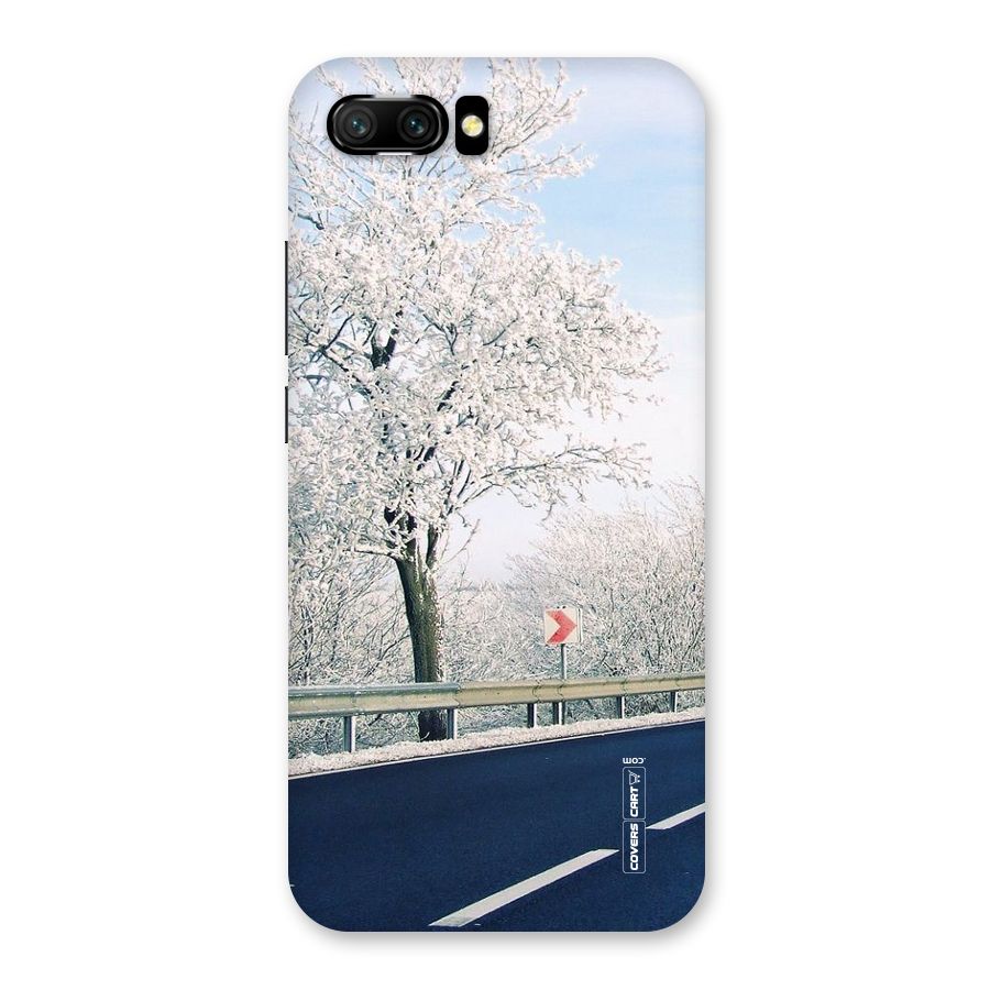 White Snow Tree Back Case for Honor 10