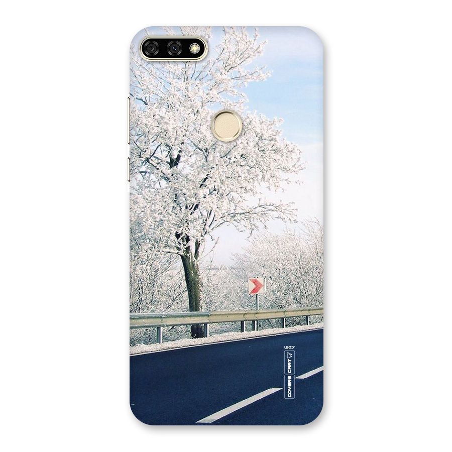 White Snow Tree Back Case for Honor 7A