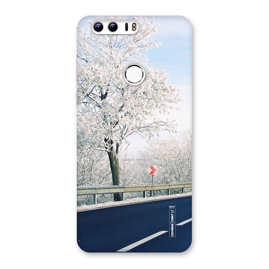 White Snow Tree Back Case for Honor 8