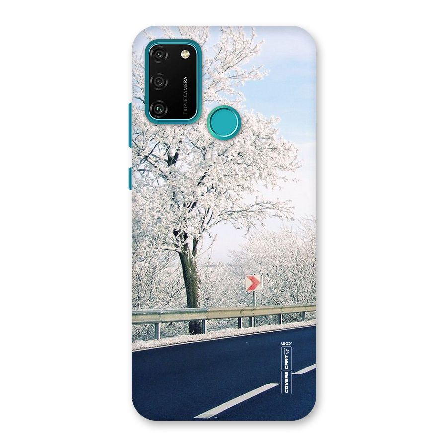 White Snow Tree Back Case for Honor 9A