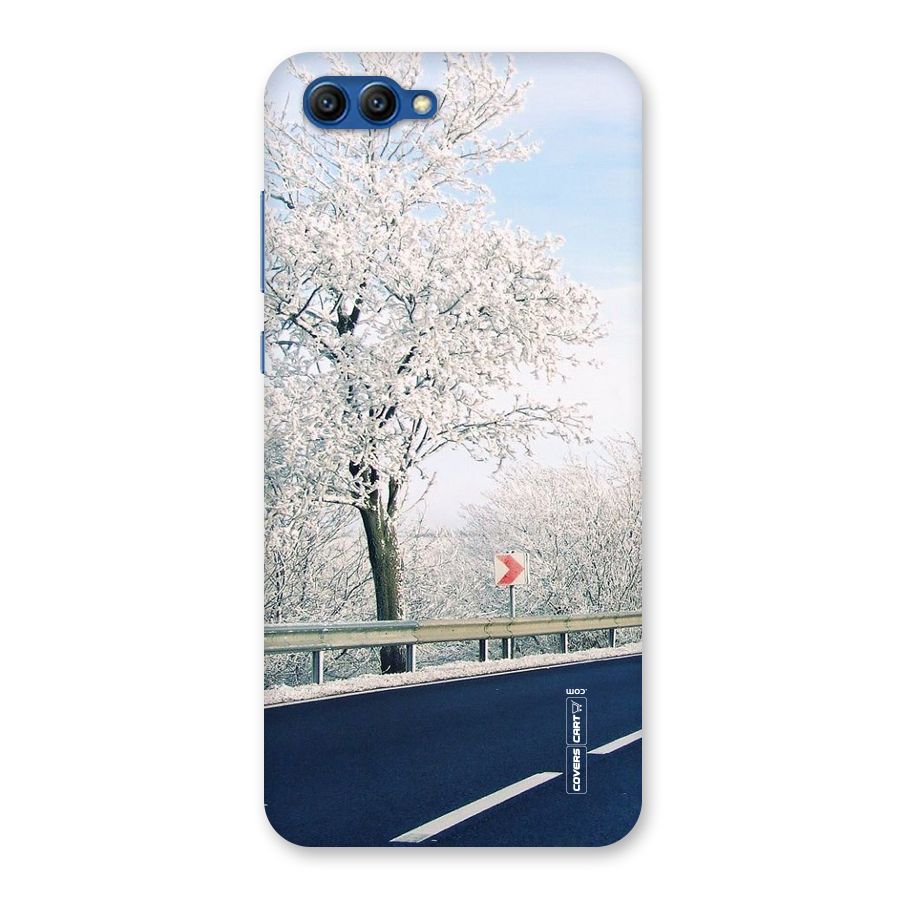 White Snow Tree Back Case for Honor View 10