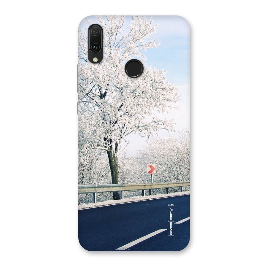 White Snow Tree Back Case for Huawei Y9 (2019)