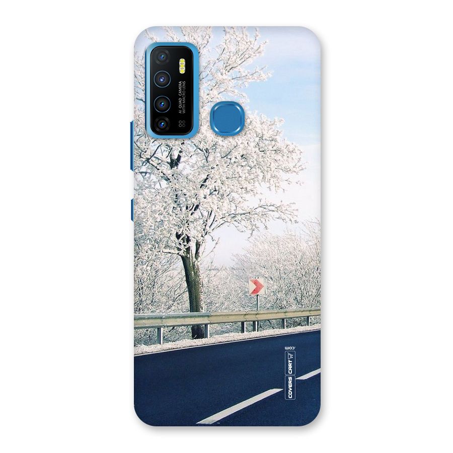White Snow Tree Back Case for Infinix Hot 9