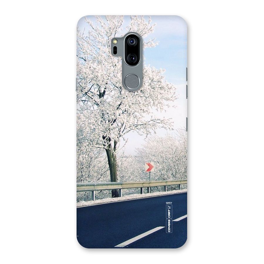 White Snow Tree Back Case for LG G7