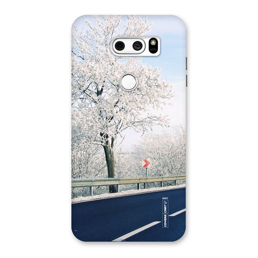 White Snow Tree Back Case for LG V30