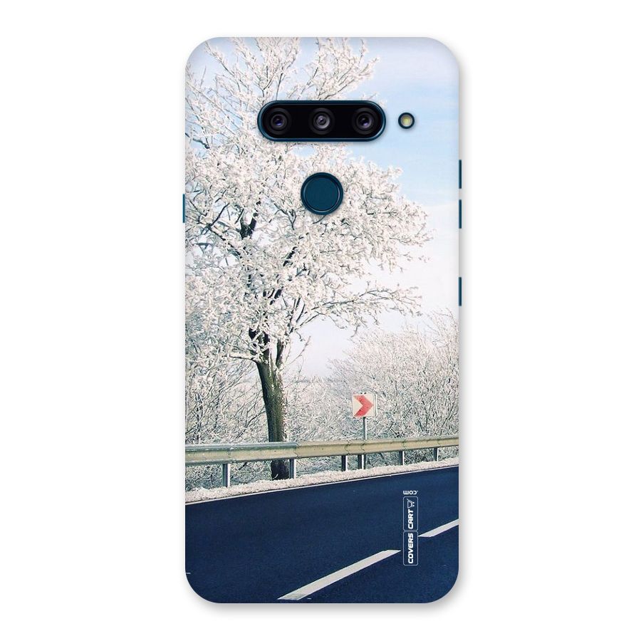 White Snow Tree Back Case for LG  V40 ThinQ