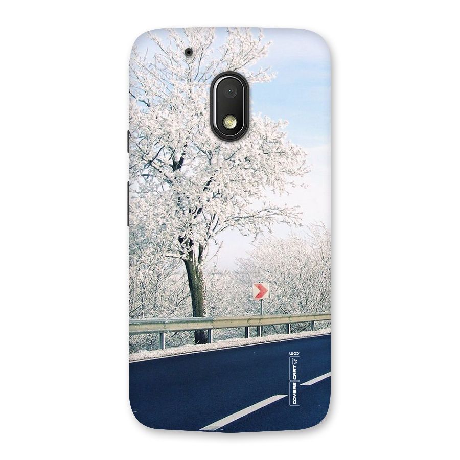 White Snow Tree Back Case for Moto G4 Play
