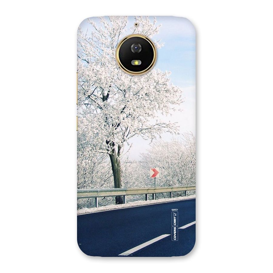 White Snow Tree Back Case for Moto G5s