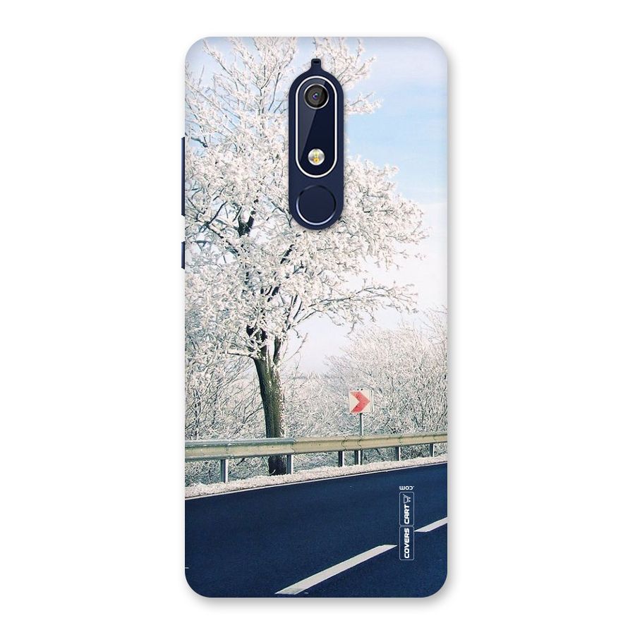 White Snow Tree Back Case for Nokia 5.1