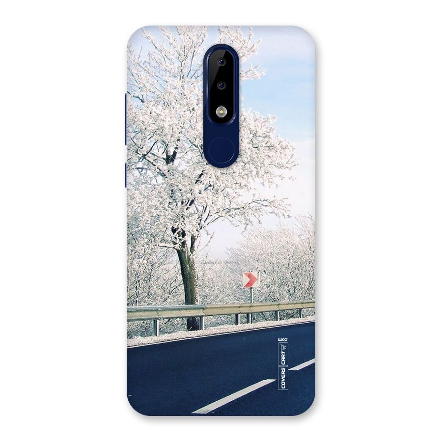 White Snow Tree Back Case for Nokia 5.1 Plus