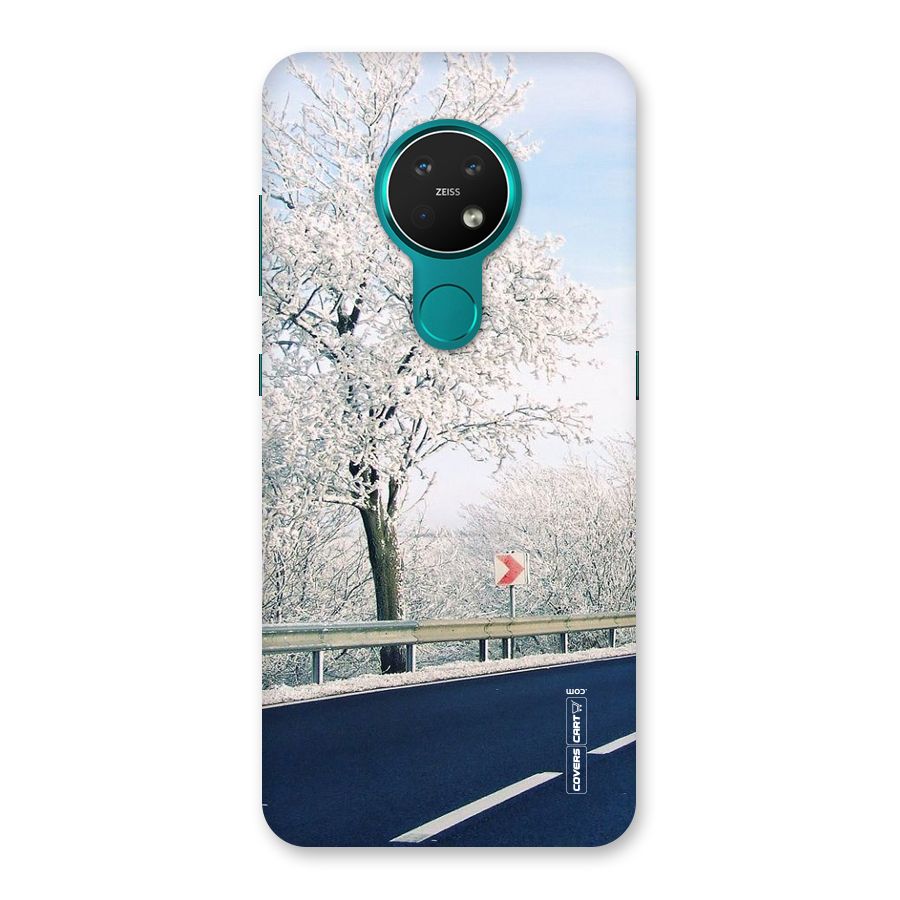 White Snow Tree Back Case for Nokia 7.2