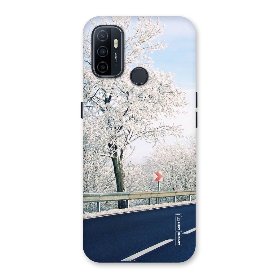 White Snow Tree Back Case for Oppo A32