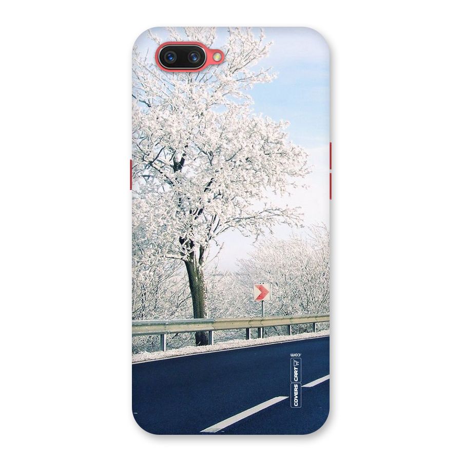 White Snow Tree Back Case for Oppo A3s