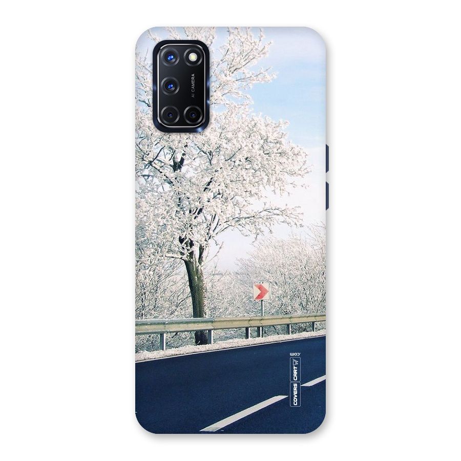 White Snow Tree Back Case for Oppo A52