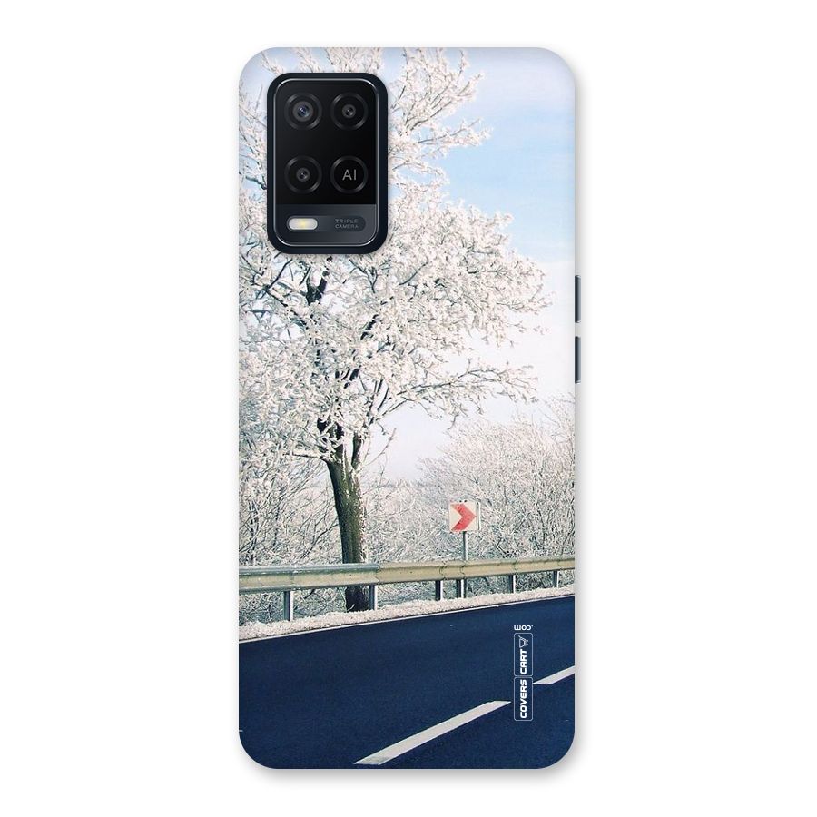 White Snow Tree Back Case for Oppo A54