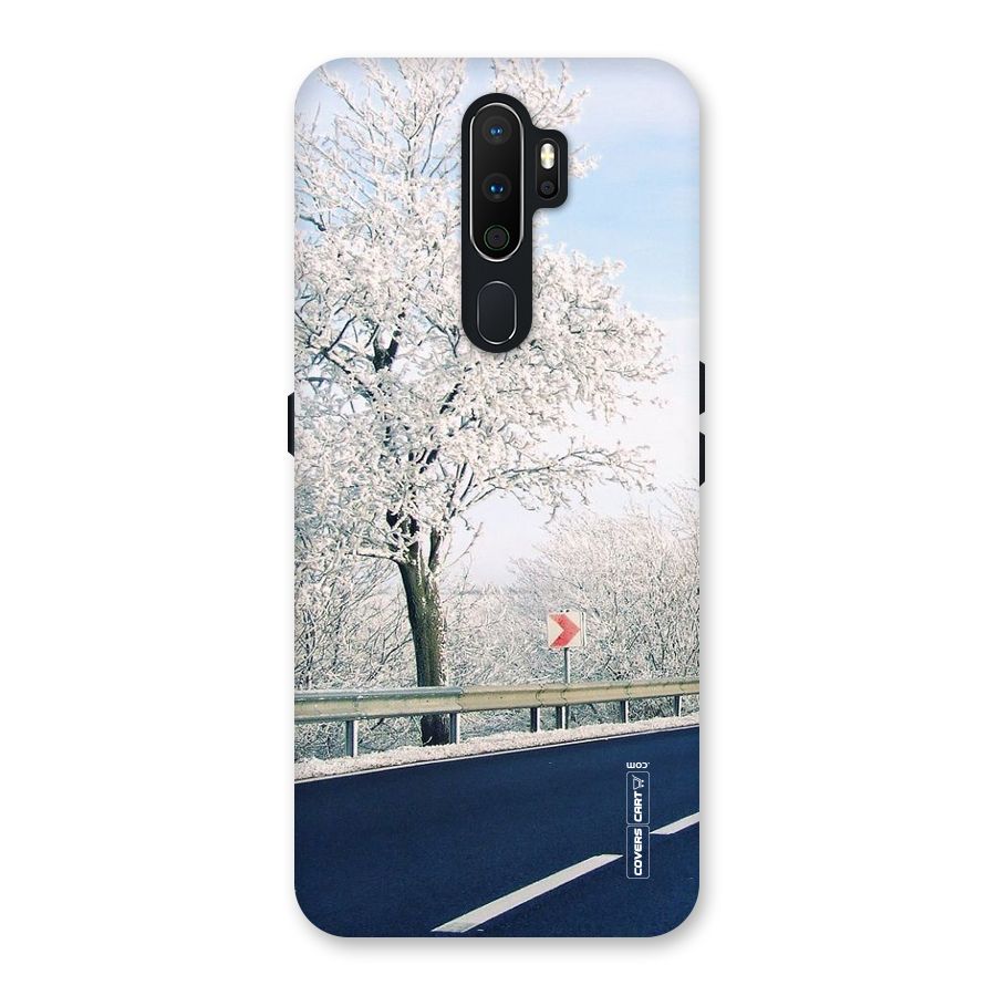 White Snow Tree Back Case for Oppo A5 (2020)