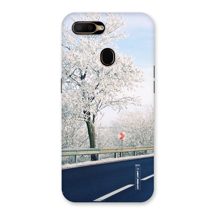 White Snow Tree Back Case for Oppo A5s