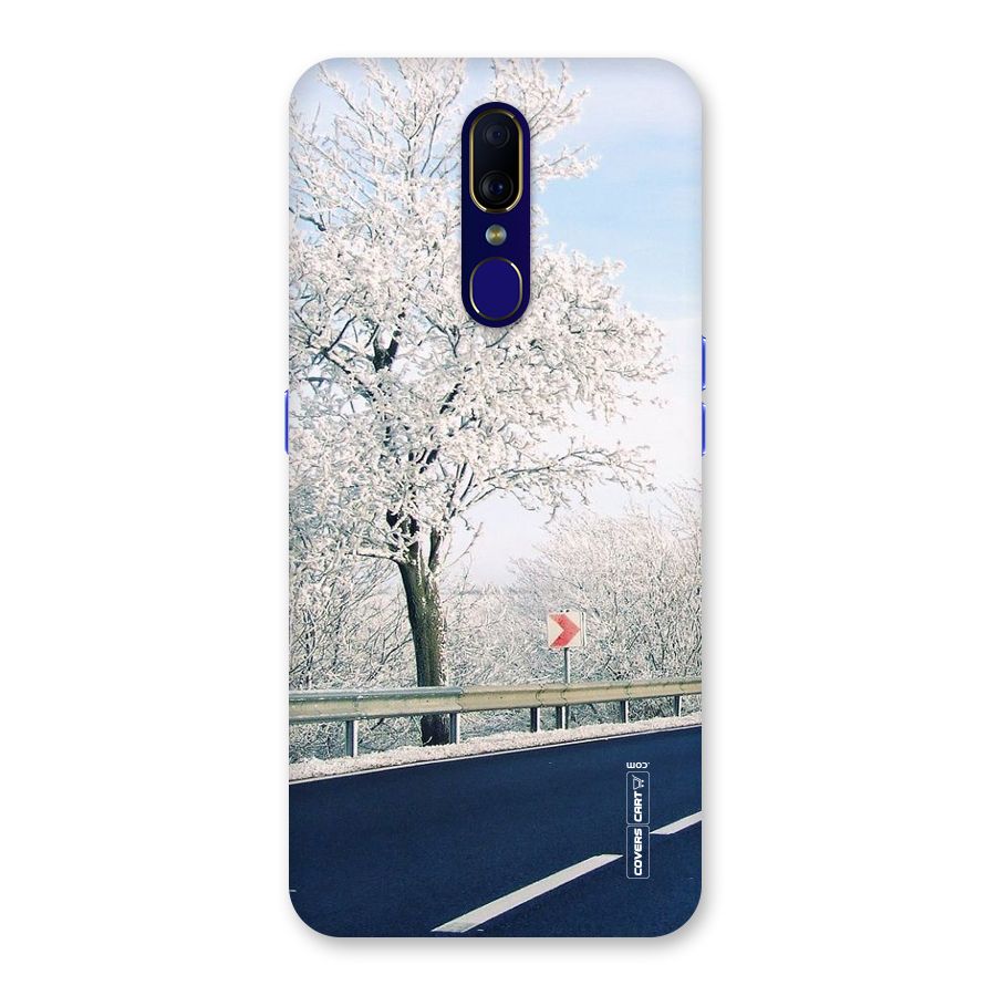 White Snow Tree Back Case for Oppo A9