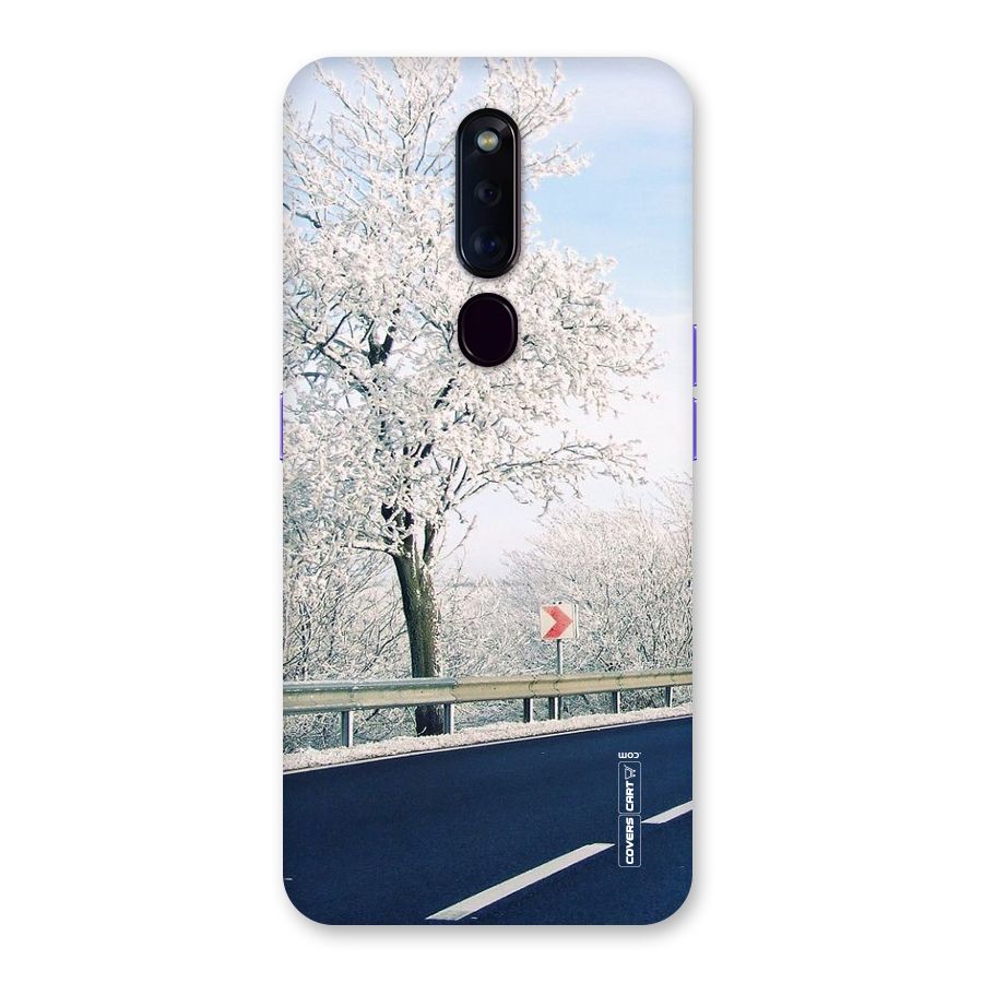 White Snow Tree Back Case for Oppo F11 Pro