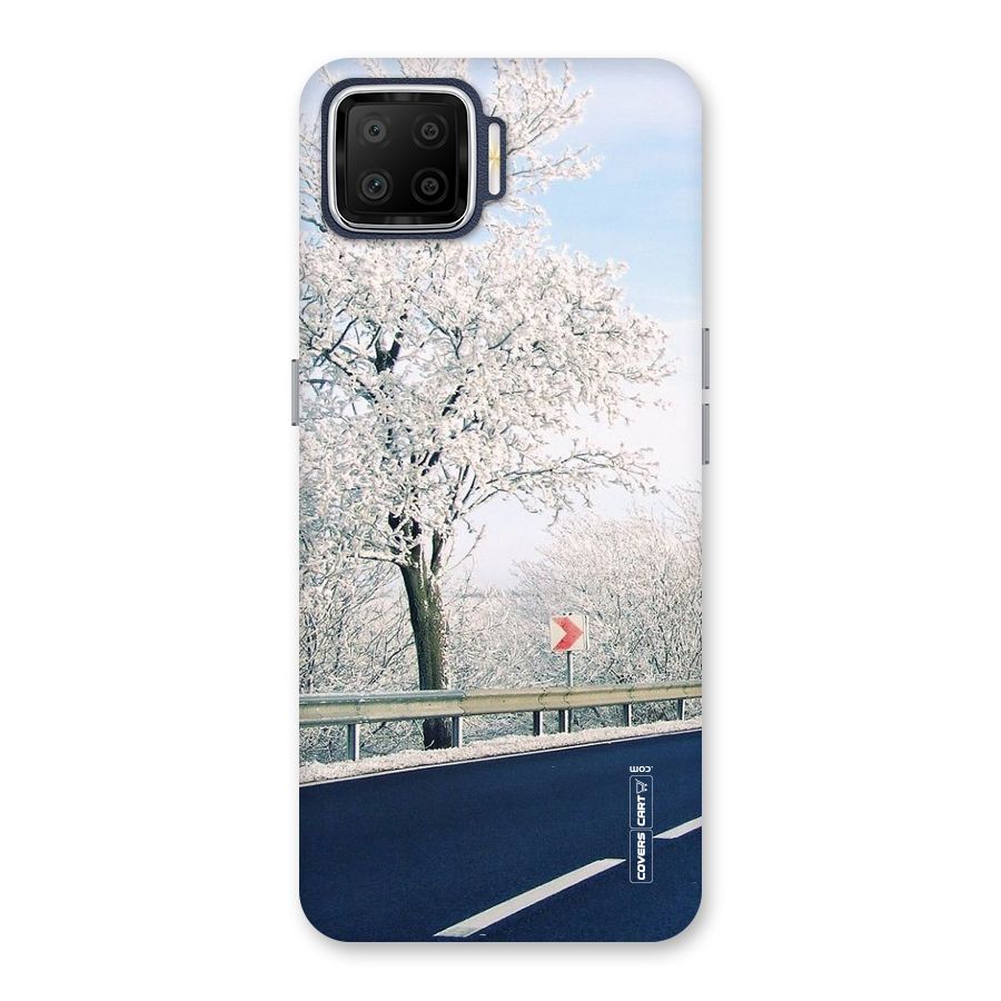 White Snow Tree Back Case for Oppo F17