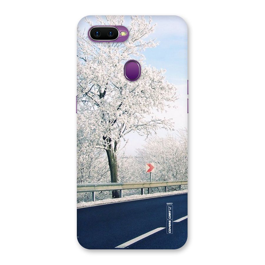 White Snow Tree Back Case for Oppo F9