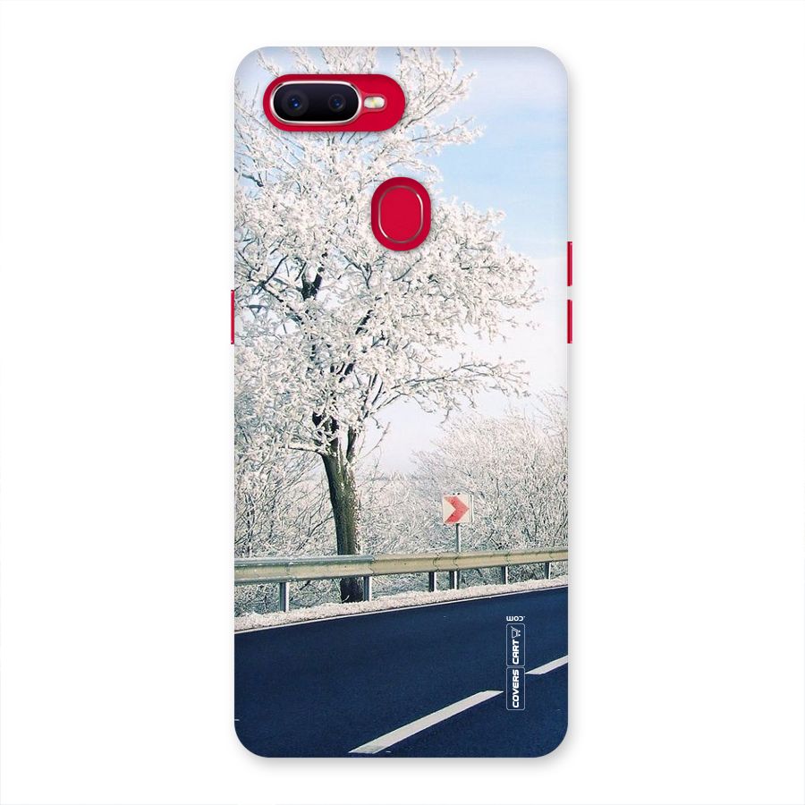 White Snow Tree Back Case for Oppo F9 Pro