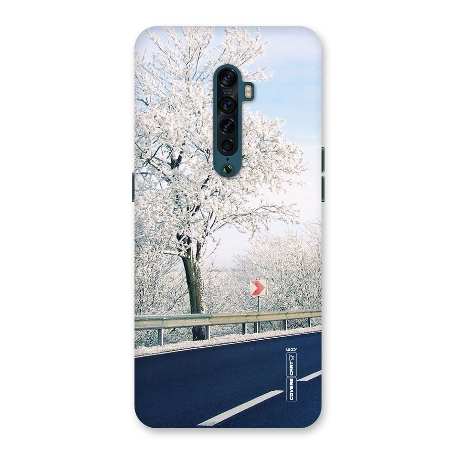 White Snow Tree Back Case for Oppo Reno2