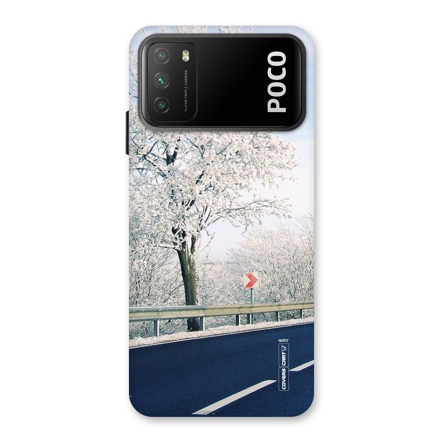 White Snow Tree Back Case for Poco M3