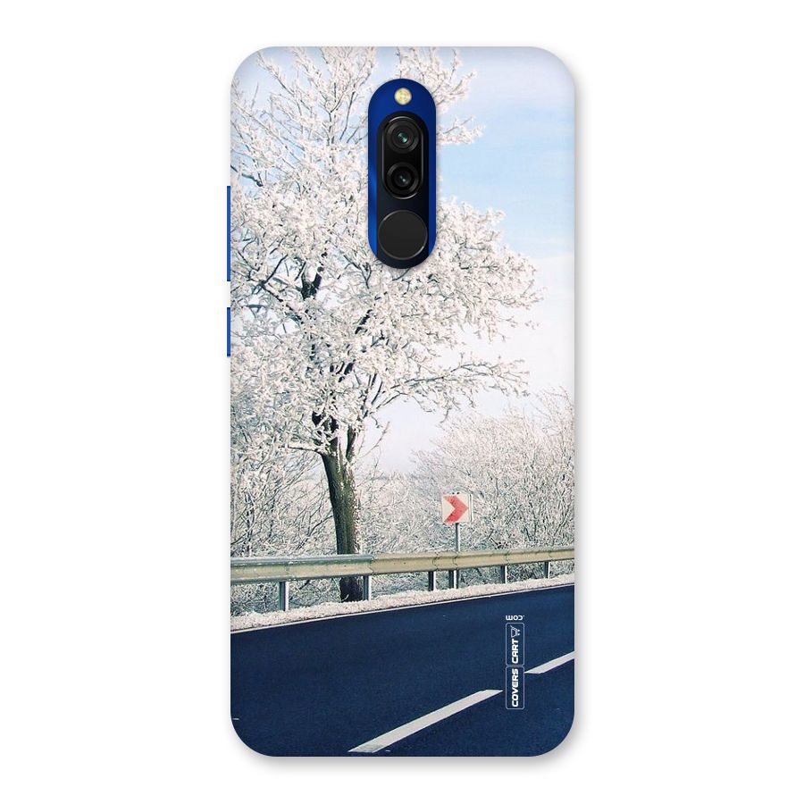 White Snow Tree Back Case for Redmi 8