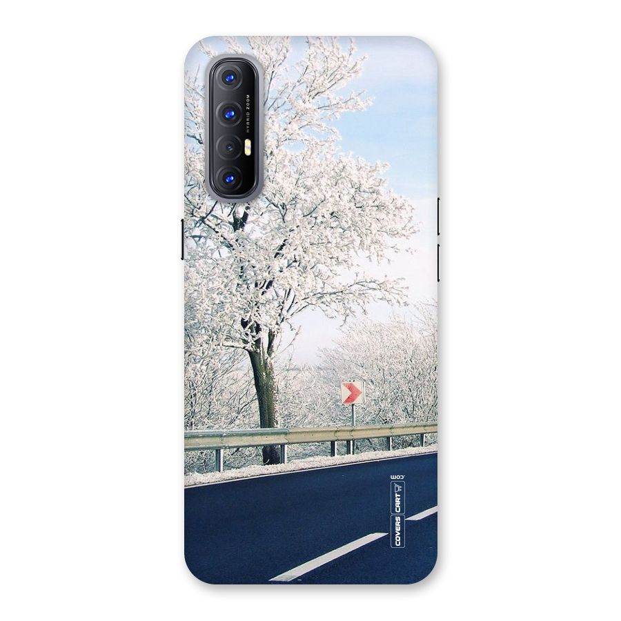White Snow Tree Back Case for Reno3 Pro