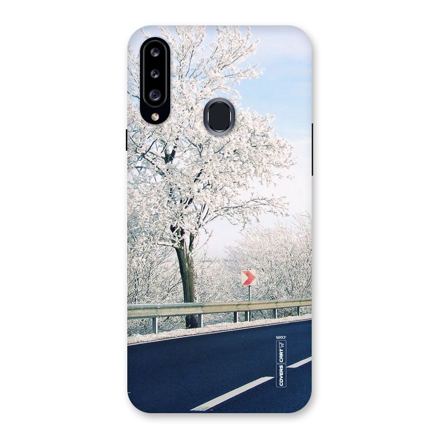 White Snow Tree Back Case for Samsung Galaxy A20s