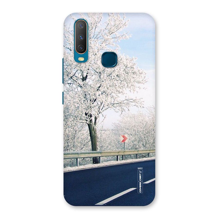 White Snow Tree Back Case for Vivo U10