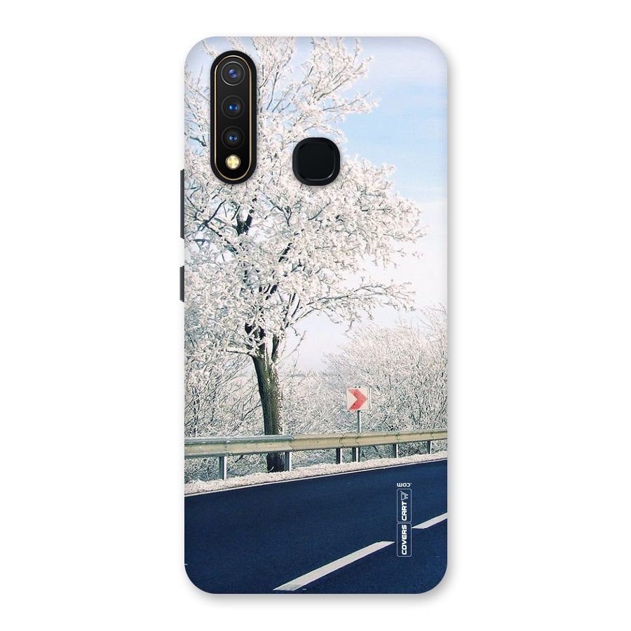 White Snow Tree Back Case for Vivo U20