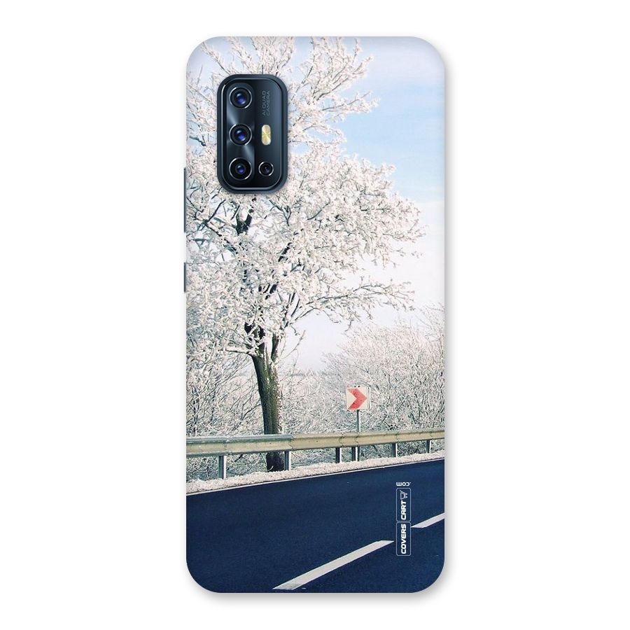 White Snow Tree Back Case for Vivo V17