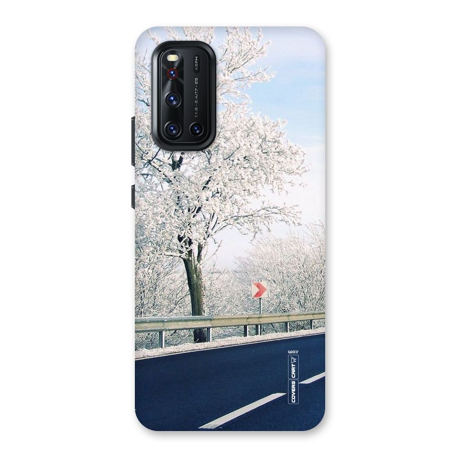 White Snow Tree Back Case for Vivo V19