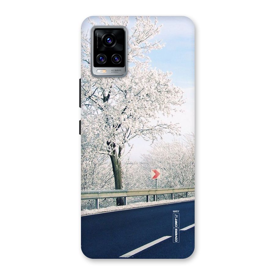 White Snow Tree Back Case for Vivo V20 Pro