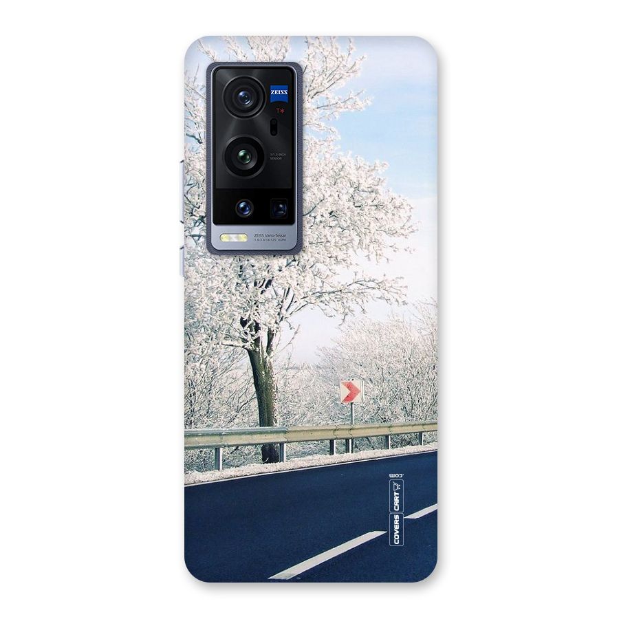 White Snow Tree Back Case for Vivo X60 Pro Plus