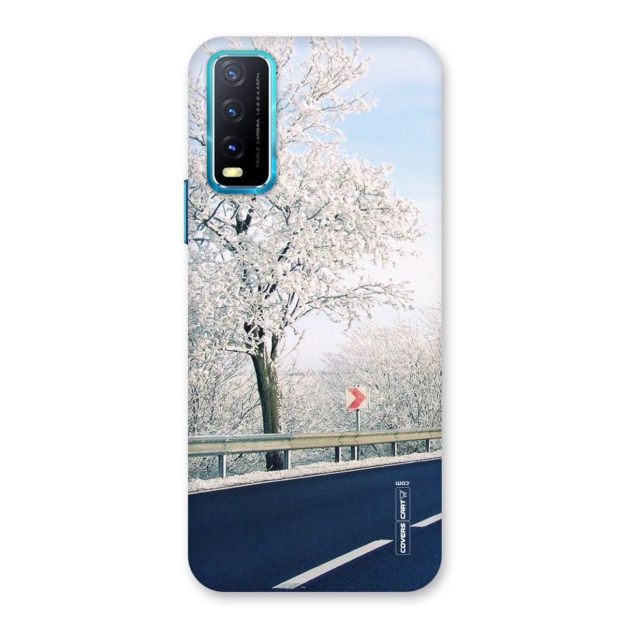 White Snow Tree Back Case for Vivo Y20A