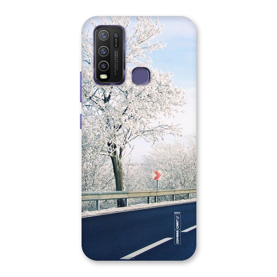 White Snow Tree Back Case for Vivo Y50