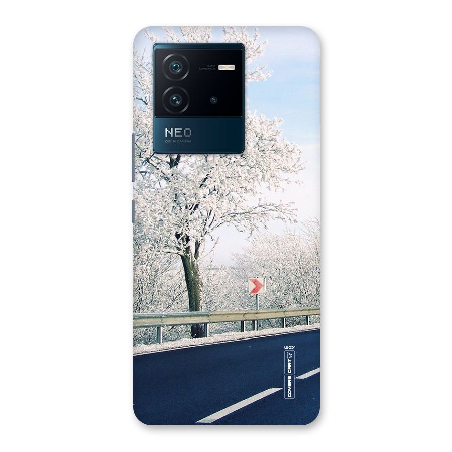White Snow Tree Back Case for Vivo iQOO Neo 6 5G