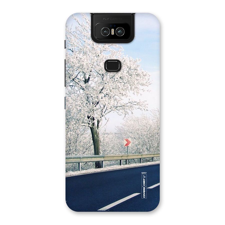 White Snow Tree Back Case for Zenfone 6z