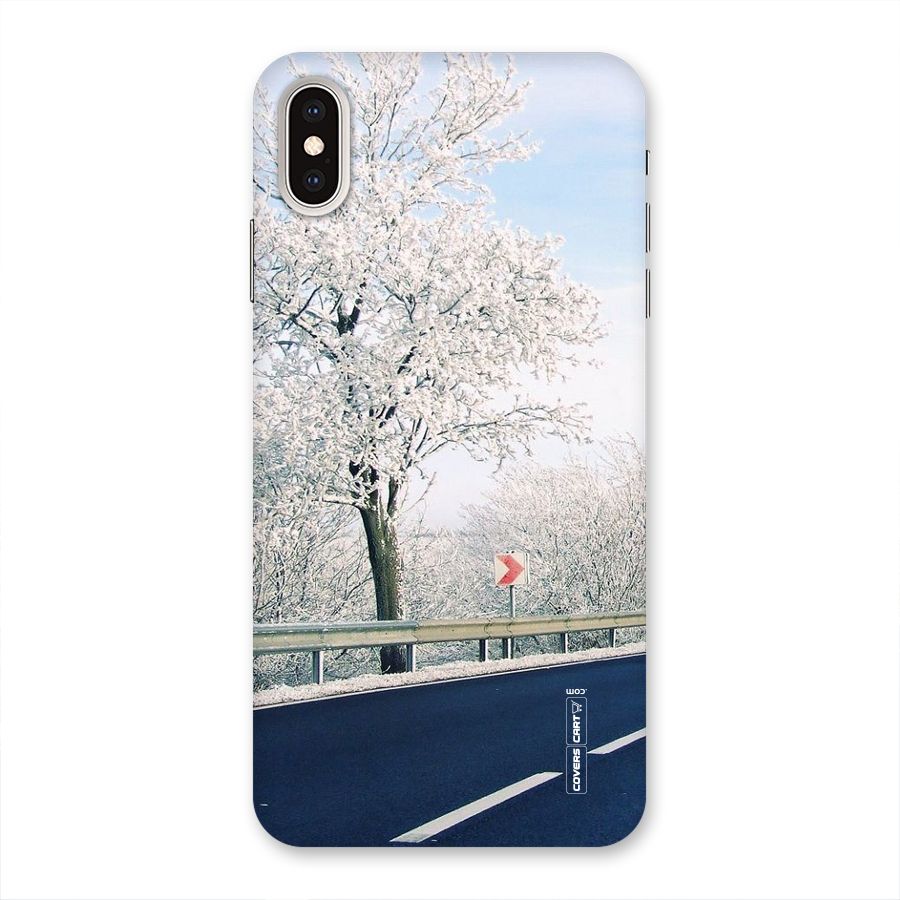 White Snow Tree Back Case for iPhone XS Max