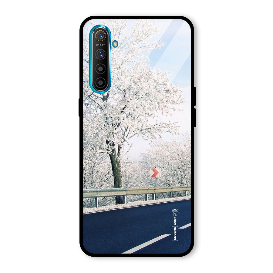 White Snow Tree Glass Back Case for Realme X2