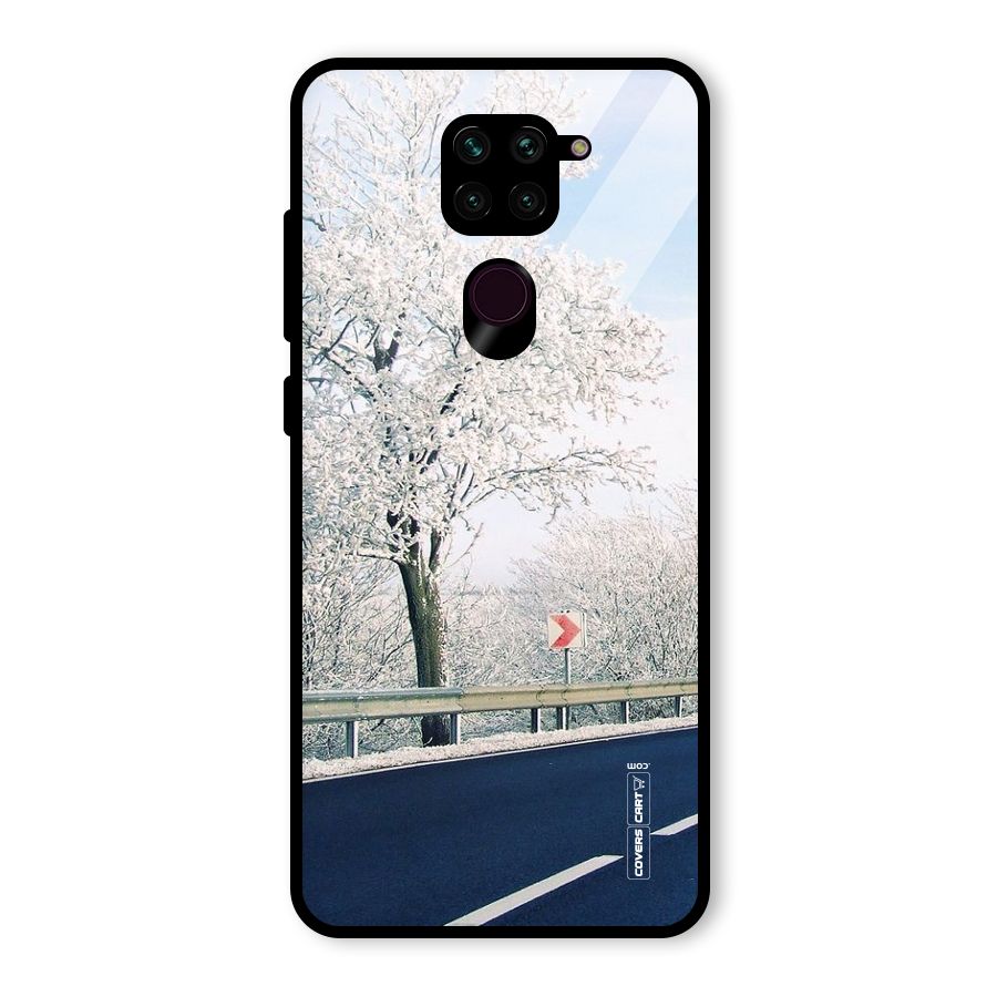 White Snow Tree Glass Back Case for Redmi Note 9