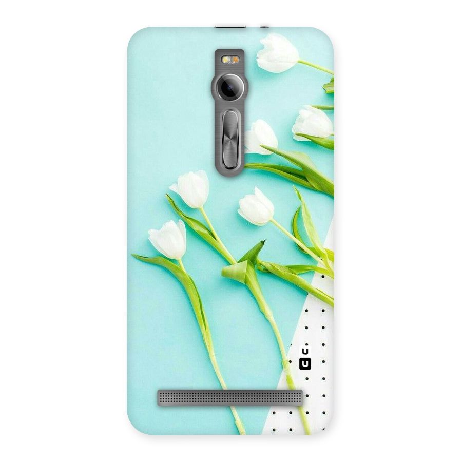 White Tulips Back Case for Asus Zenfone 2